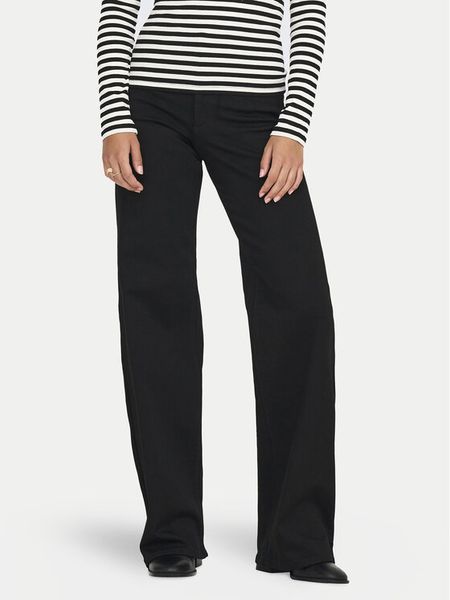 ONLY Jeansy Madison 15301338 Czarny Wide Leg. Czarne jeansy damskie Only. Za 199.99 zł.