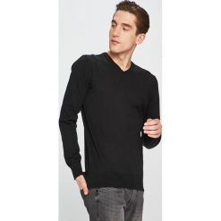 Brave Soul - Sweter. Czarne swetry męskie Brave Soul, l, bez wzorów, z bawełny, bez kołnierzyka. W wyprzedaży za 34.90 zł.