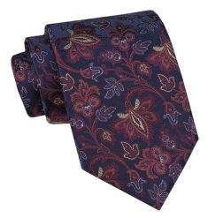 Męski Krawat, Szeroki, Klasyczny - CHATTIER - Motyw Florystyczny. Krawaty i muchy męskie Chattier, bez wzorów, z tkaniny, eleganckie. Za 49.00 zł.