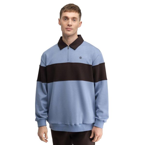 Męska bluza golfowa Siroko Eagle Blue. Niebieskie bluzy bez kaptura męskie SIROKO, m, z materiału. Za 253.00 zł.