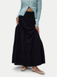 Vero Moda Spódnica maxi Keeley 10316487 Czarny Regular Fit. Czarne spódniczki damskie Vero Moda, l, bez wzorów, z bawełny, maxi. Za 179.99 zł.