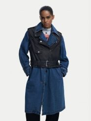 Desigual Płaszcz przejściowy Denimbike 25WWEW52 Niebieski Regular Fit. Niebieskie płaszcze damskie Desigual, m, bez wzorów, z bawełny. Za 949.99 zł.
