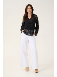 Cream Bluzka w kolorze czarnym rozmiar: 40. Czarne bluzki damskie Cream, bez wzorów, bez kołnierzyka, bez ramiączek. Za 74.11 zł.