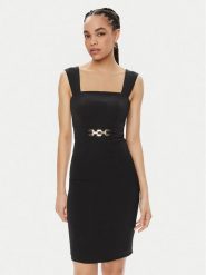 Marciano Guess Sukienka koktajlowa Norah 4GGK44 7074A Czarny Slim Fit. Czarne sukienki damskie Marciano Guess, z aplikacjami, z wiskozy, wizytowe, bez kołnierzyka, bez ramiączek. Za 1,569.00 zł.