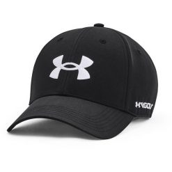 Czapka z daszkiem Under Armour Golf96. Czarne czapki męskie Under Armour, bez wzorów, z materiału, sportowe. Za 99.99 zł.