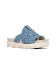 Ilse Jacobsen Klapki w kolorze niebieskim rozmiar: 39. Niebieskie klapki damskie Ilse Jacobsen, bez wzorów, bez obcasa, na platformie. Za 84.01 zł.