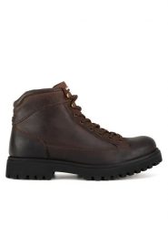 Hunter Trapery CHESTER-03 MI08 Brązowy. Brązowe buty zimowe męskie Hunter, ze skóry, bez zapięcia. Za 449.99 zł.