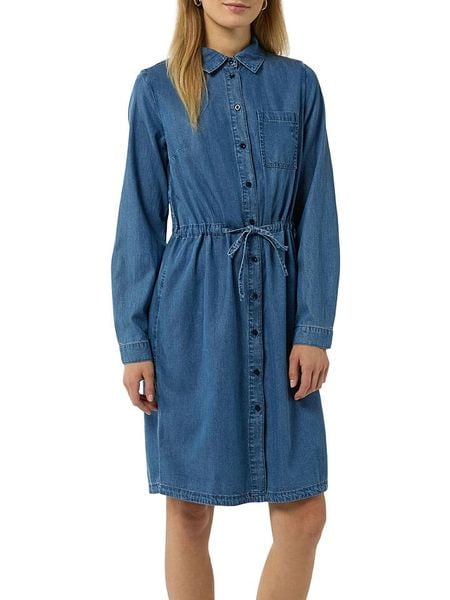 S.Oliver Sukienka dżinsowa w kolorze niebieskim rozmiar: 34. Niebieskie sukienki damskie S.Oliver, s, bez wzorów, z bawełny, bez kołnierzyka, bez ramiączek, midi. Za 95.69 zł.