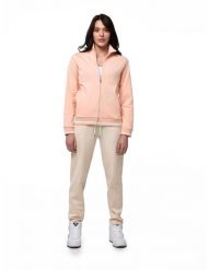 Bluza z bawełna z zamek błyskawiczny na co dzień. Czerwone bluzy bez kaptura damskie LEONE 1947 APPAREL, z bawełny. Za 252.56 zł.