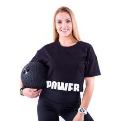 Koszulka treningowa na fitness damska 2skin POWER BLACK. Czarne bluzki sportowe damskie 2SkIN, xs, z bawełny, bez kołnierzyka, bez ramiączek. W wyprzedaży za 59.00 zł.