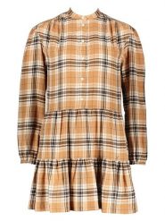GAP Sukienka w kolorze karmelowo-czarnym rozmiar: XL. Brązowe sukienki damskie GAP, na co dzień, xl, bez wzorów, z bawełny, bez kołnierzyka, bez ramiączek, mini, proste. Za 70.41 zł.