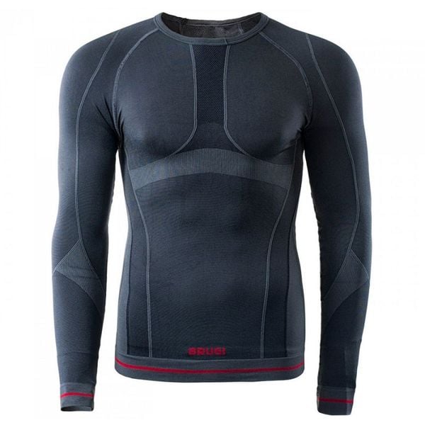 Koszulka termoaktywna Brugi 4RAT-X15 Nero Grigio, męska, Rozmiar S/M. Bielizna termoaktywna męska Brugi, m, bez wzorów, z dzianiny. Za 79.99 zł.