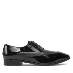 Półbuty Baldowski. Czarne buty wizytowe męskie Baldowski, bez zapięcia. Za 709.99 zł.