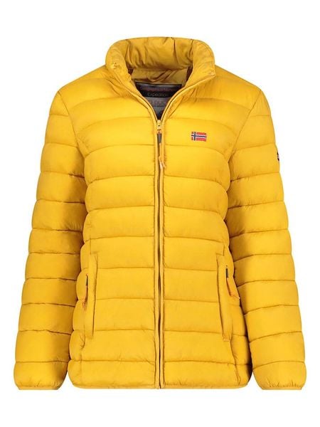 Geographical Norway Kurtka pikowana "Atikolor" w kolorze musztardowym rozmiar: S. Żółte kurtki damskie Geographical Norway, s, bez wzorów, bez kaptura. Za 161.34 zł.