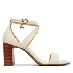 Sandały MICHAEL Michael Kors. Kozaki damskie MICHAEL Michael Kors, bez wzorów, bez obcasa, na słupku. Za 699.99 zł.