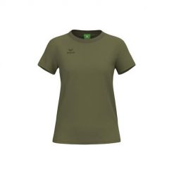 Koszulka damska Erima CMPT. Niebieskie t-shirty damskie Erima, bez wzorów, z bawełny, bez kołnierzyka. Za 130.00 zł.