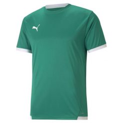 Koszulka męska Puma teamLIGA Jersey. Białe t-shirty sportowe męskie Puma, m, z jersey, bez ramiączek, do piłki nożnej. Za 90.00 zł.