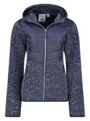 Geographical Norway Kurtka polarowa "Tilove" w kolorze granatowym rozmiar: XL. Niebieskie kurtki damskie Geographical Norway, xl, z aplikacjami, z materiału, bez kaptura. Za 175.67 zł.