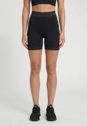 Szorty Hummel First Seamless. Czarne szorty męskie HUMMEL, z materiału, bez kołnierzyka. Za 78.00 zł.