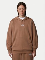 The North Face Bluza Essential NF0A89EN Brązowy Oversize. Brązowe bluzy bez kaptura damskie The North Face, m, z syntetyku. Za 229.99 zł.