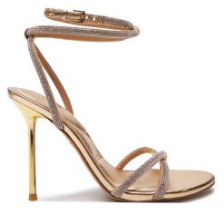 Sandały Aldo. Żółte sandały damskie Aldo, bez wzorów, bez obcasa, na szpilce. Za 419.99 zł.