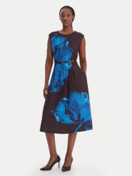 DKNY Sukienka koktajlowa DD5N3J04 Czarny Regular Fit. Czarne sukienki damskie DKNY, bez wzorów, z syntetyku, wizytowe, bez kołnierzyka, bez ramiączek. Za 699.99 zł.