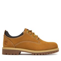 Półbuty Timberland. Brązowe półbuty męskie Timberland, bez zapięcia. Za 749.99 zł.