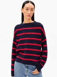 ARMEDANGELS sweter z dzianiny - Merinaa Kobiety Bawełna niebieski, XS. Niebieskie swetry klasyczne damskie ARMEDANGELS, xs, z bawełny, bez kołnierzyka. Za 229.95 zł.