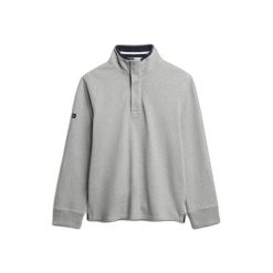 Bluza z pół zamkiem błyskawicznym Superdry Cotton Classics Jersey Henley. Szare bluzy bez kaptura męskie Superdry., m, z jersey. Za 336.50 zł.