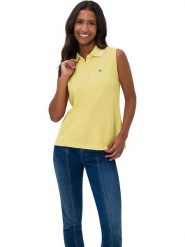 Heine Top w kolorze żółtym rozmiar: 42. Żółte topy damskie Heine, bez wzorów, z bawełny, bez kołnierzyka. Za 56.99 zł.