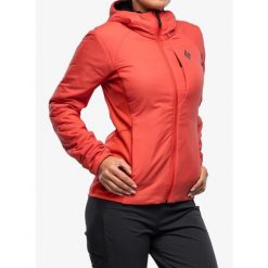 Kurtka ocieplana damska Black Diamond First Light Hybrid Hoody. Czerwone kurtki damskie Black Diamond, bez wzorów, bez kaptura. Za 761.19 zł.