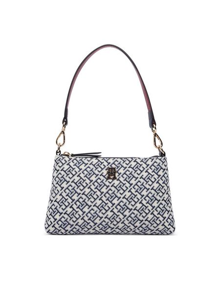 Tommy Hilfiger Torebka Th Jacquard Mini Shoulder Bag AW0AW19006 Niebieski. Niebieskie torebki klasyczne damskie Tommy Hilfiger, bez wzorów, z materiału, bez dodatków. Za 489.99 zł.