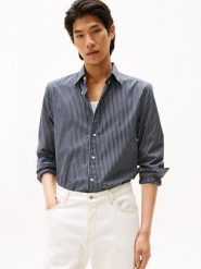 Tommy Hilfiger koszula casual Mężczyźni Regular Fit Bawełna szary|biały, XXL. Białe koszule męskie Tommy Hilfiger, m, bez wzorów, z bawełny, bez kołnierzyka, bez ramiączek. Za 279.95 zł.
