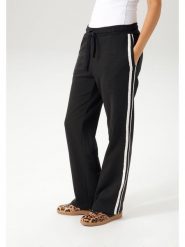 Aniston Spodnie dresowe w kolorze czarnym rozmiar: 48. Czarne spodnie dresowe damskie Aniston, bez wzorów, z dresówki. Za 65.38 zł.