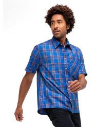 Maier Sports Koszula funkcyjna "Mauro" w kolorze niebieskim rozmiar: 48. Niebieskie koszule męskie Maier Sports, bez wzorów, z materiału, bez kołnierzyka, bez ramiączek. Za 87.19 zł.