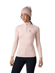 Koszulka termoaktywna Rossignol W Classique 1/2 Zip. Czerwone topy sportowe damskie Rossignol, xl, bez wzorów, z dzianiny, bez ramiączek. Za 319.99 zł.
