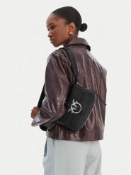 PINKO Torebka Love One Slouchy Zip Mini AI 25-26 PLTT 105345 A2JG Czarny. Czarne torebki klasyczne damskie Pinko, bez wzorów, ze skóry, bez dodatków. Za 1,979.00 zł.