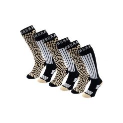 Skarpety narciarskie - Unisex - 6 par - Ciepły piasek. Brązowe skarpetki damskie POEDERBAAS, bez wzorów, z wełny. W wyprzedaży za 329.62 zł.