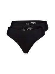 Snocks Stringi w 2-paku Kobiety czarny, L. Czarne stringi damskie Snocks, l, bez wzorów, z materiału. Za 109.95 zł.