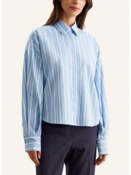 Seidensticker Koszula w kolorze błękitno-białym rozmiar: 40. Niebieskie koszule damskie Seidensticker, bez wzorów, z bawełny, bez kołnierzyka, bez ramiączek. Za 203.93 zł.