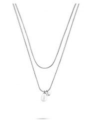 S.Oliver Naszyjnik z zawieszką - dł. 45 cm rozmiar: onesize. Szare naszyjniki damskie S.Oliver, ze stali. Za 100.99 zł.