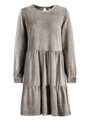 Stitch & Soul Sukienka w kolorze beżowym rozmiar: M/L. Brązowe sukienki damskie Stitch & Soul, na co dzień, l, bez wzorów, prążkowane, bez kołnierzyka, bez ramiączek, midi, proste. Za 48.28 zł.