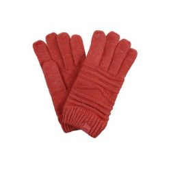 Rękawiczki zimowe damskie Regatta Frosty. Czerwone rękawiczki damskie Regatta, na zimę, bez wzorów, z poliesteru. Za 45.00 zł.