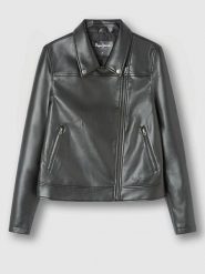 Pepe Jeans Kurtka w kolorze czarnym ze skóry syntetycznej rozmiar: XL. Czarne kurtki damskie Pepe Jeans, xl, bez wzorów, z jeansu, bez kaptura. Za 215.21 zł.