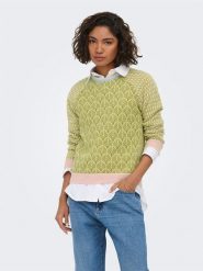JDY Sweter w kolorze zielonym rozmiar: S. Zielone swetry klasyczne damskie JDY, s, bez kołnierzyka. Za 149.95 zł.