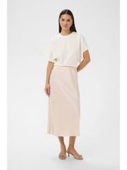 Kaffe Spódnica w kolorze kremowym rozmiar: 34. Brązowe spódniczki damskie Kaffe, bez wzorów, midi, proste. Za 165.99 zł.