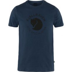 Koszulka turystyczna męska Fjallraven Fox T-shirt. Niebieskie t-shirty męskie Fjällräven, m, bez wzorów, z bawełny, bez kołnierzyka. Za 251.55 zł.