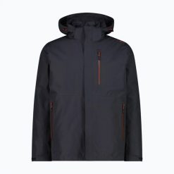 Kurtka ocieplana męska CMP 36Z2257D Zip Hood Detachable Inn. Czarne kurtki męskie CMP, m, bez wzorów, z materiału, z kapturem. Za 659.99 zł.