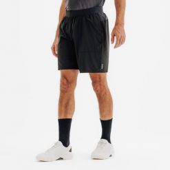 Spodenki do padla męskie Kuikma PSH Dry oddychające. Czarne szorty męskie KUIKMA, z materiału, bez kołnierzyka. Za 59.99 zł.