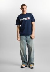 Koszulka sportowa męska Prosto ST z krótkim rękawem. Niebieskie t-shirty sportowe męskie Prosto., l, z bawełny, bez ramiączek. Za 124.99 zł.